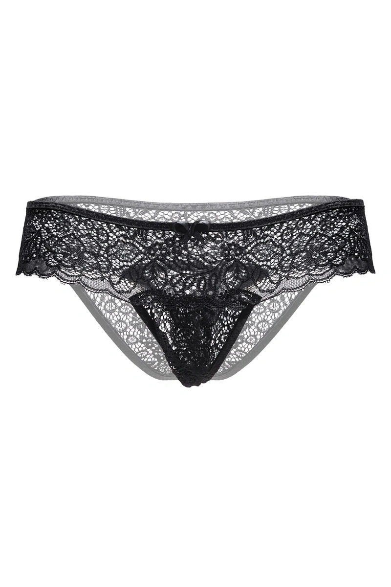 Трусы Eromantica, Juno, с доступом, черные, 42-44