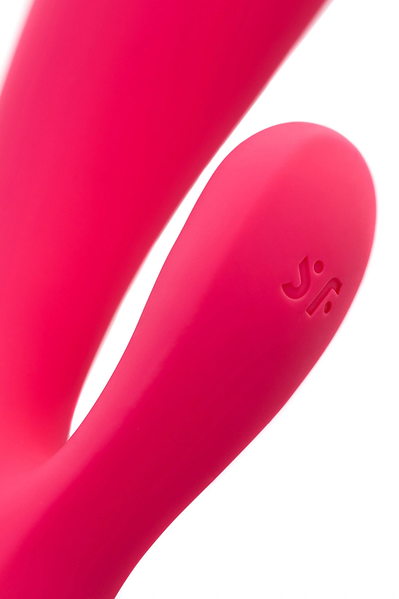 Нереалистичный вибратор Satisfyer Mono Flex Connect App, силикон, красный, 20,4 см.