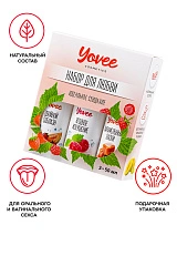 Набор гелей-смазок Yovee для любви (721008+721010+721014), вкус (клубн/дыня+малин/мята+карам),3х50мл