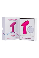 Вибропуля LOVENSE Ambi, силикон, розовая, 8,6 см