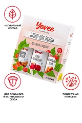 Набор гелей-смазок Yovee для любви (721002+721008+721014), вкус (малин+клубн/дыня+карамель), 3х50 мл