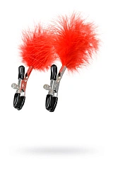 Зажимы для сосков TOYFA Theatre, металл, красный