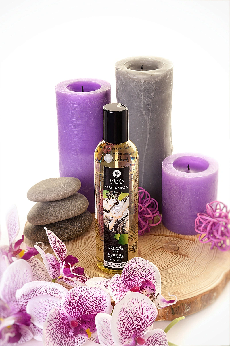 Масло массажное Shunga Organica без аромата «Натуральное» (Natural. Aroma & Fragrance Free), 240 мл