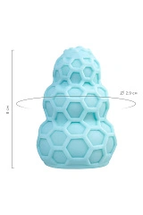 Мастурбатор A-Toys Flaff, TPE, бирюзовый, 8см, Ø 2,9 см