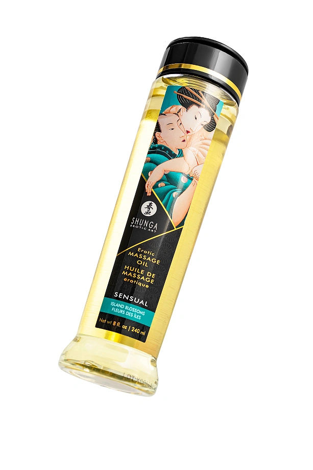 Масло массажное для тела «Цветущий остров» (Island Blossoms), 240 мл, Shunga