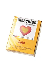 Презервативы Masculan, 5 ultra, золотые, 19 см, 5,3 см, 3 шт.(Gold № 3)