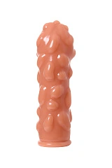 Насадка реалистичная KOKOS EXTREME SLEEVE с дополнительной стимуляцией, TPE, телесная, 14.7 см, ES-11