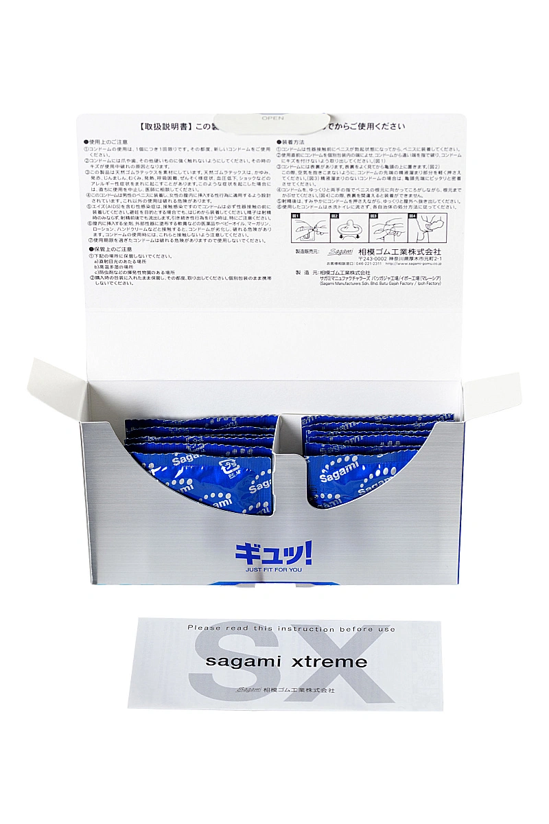 Презервативы Sagami, 6 fit v, латекс, 19 см, 5,3 см, 12 шт.