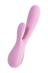 Нереалистичный вибратор Satisfyer Mono Flex Connect App, силикон, розовый, 20,4 см.