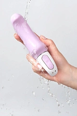 Нереалистичный вибратор Satisfyer Vibes Charming Smile, силикон, фиолетовый, 18,7 см.