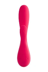 Нереалистичный вибратор Satisfyer Mono Flex Connect App, силикон, красный, 20,4 см.