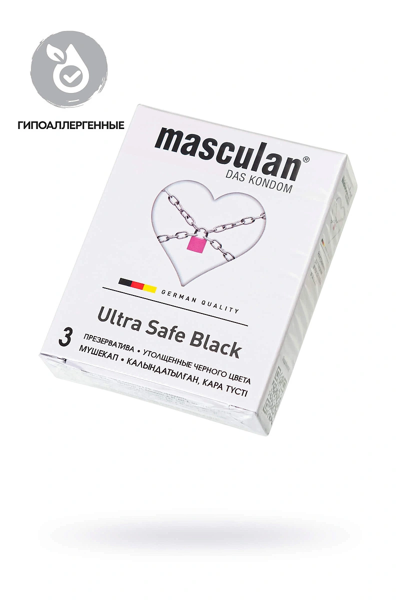 Презервативы Masculan, ultra 4, ультрапрочные, 19 см, 5,3 см, 3 шт. (Ultra Safe №3)