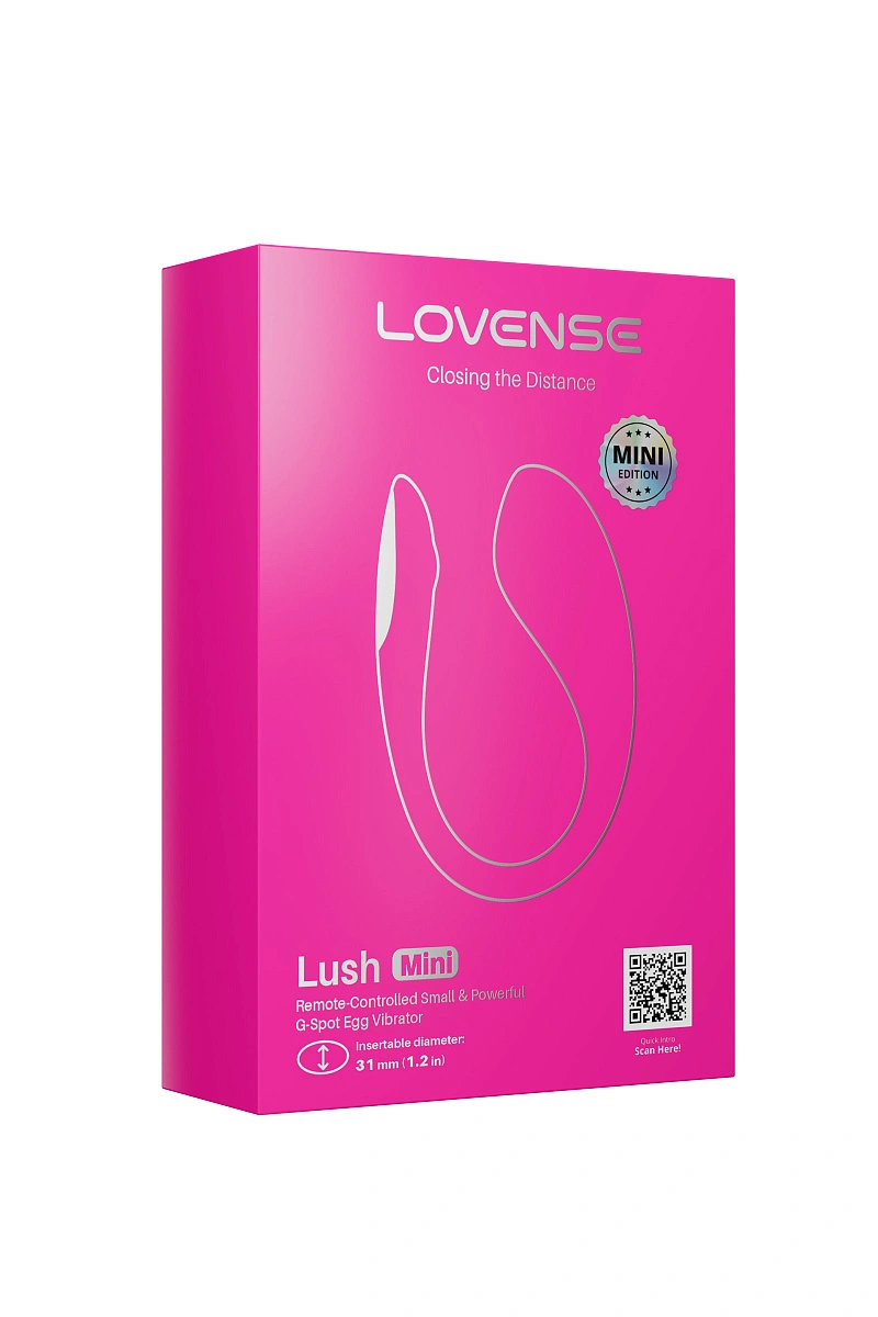 Виброяйцо LOVENSE Lush mini (bullet vibrator), силикон, розовый