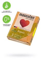 Презервативы masculan  ORGANIC № 3 утонченные, 18,5 см, 5.3 см, 3 шт.