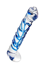 Нереалистичный фаллоимитатор Sexus Glass, стекло, прозрачный, 17 см