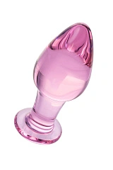 Анальная втулка Sexus Glass, стекло, розовая, 10 см, Ø 4 см