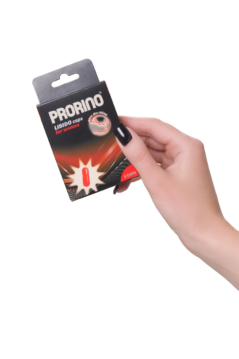 Энергетические капсулы Ero Prorino black line Libido для женщин, 5 шт.