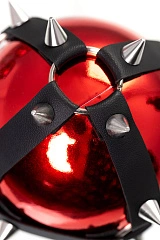 Новогодний шар Pecado, с шипами, глянцевый, красный, 10 см