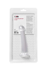 Нереалистичный фаллоимитатор Jelly Dildo S Toyfa Basic, TPE, прозрачный, 15,5 см