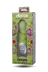 Вибратор TOYFA Dolce Jaxon, силикон, зеленый, 12,5см