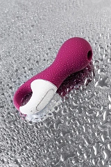 Вакуум-волновой стимулятор клитора с вибрацией Satisfyer Lucky Libra, силикон, бордовый, 15,7 см