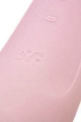 Вакуум-волновой стимулятор с вибрацией Satisfyer Curvy 2 Connect App, силикон, розовый, 13,41 см