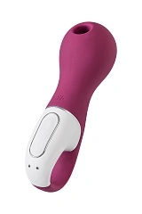 Вакуум-волновой стимулятор клитора с вибрацией Satisfyer Lucky Libra, силикон, бордовый, 15,7 см