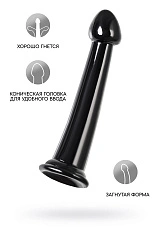 Нереалистичный фаллоимитатор Jelly Dildo M Toyfa Basic, TPE, черный, 18 см