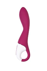 Вибратор с подогревом Satisfyer Heated Thrill Connect App, бордовый, 20,6 см