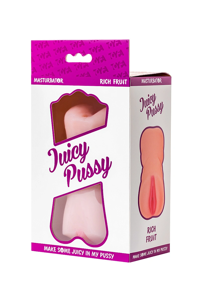 Мастурбатор реалистичный Juicy Pussy by TOYFA Rich Fruit, TPR, телесный, 16 см