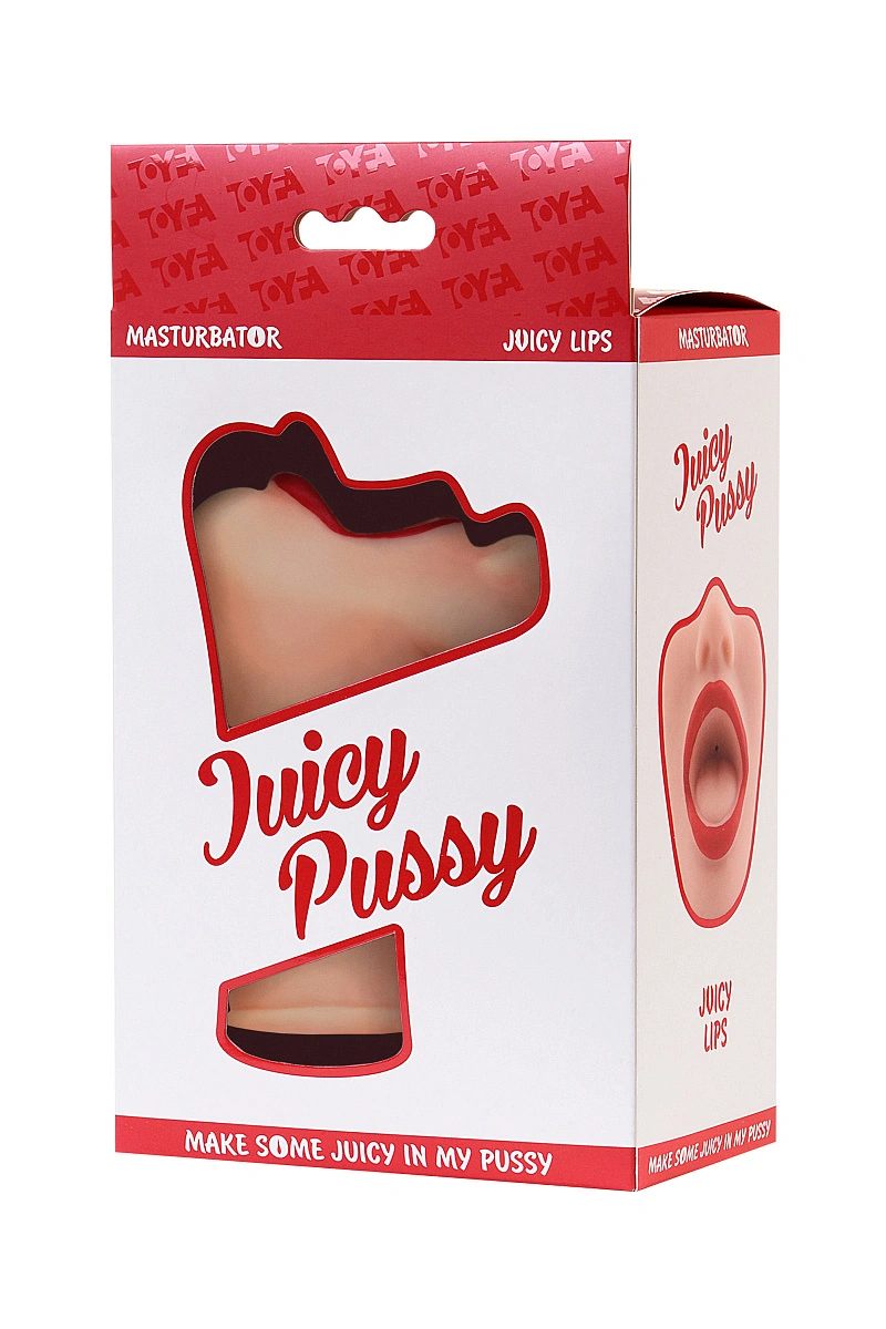 Мастурбатор реалистичный  TOYFA Juicy Pussy Juicy Lips, рот, TPR, телесный, 12,6 см