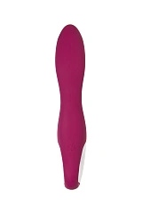 Вибратор с клиторальным стимулятором и подогревом Satisfyer Heated Affair ConnectApp,бордовый,20,6см