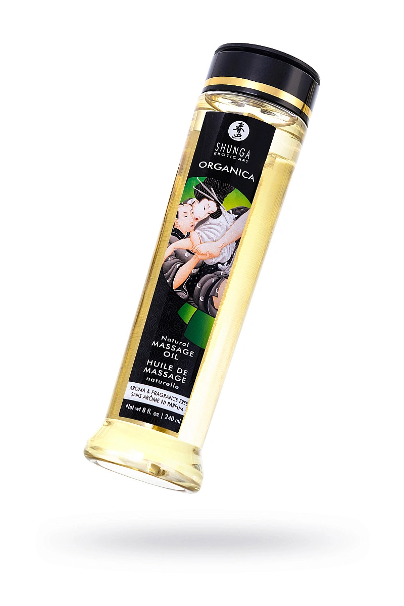 Масло массажное Shunga Organica без аромата «Натуральное» (Natural. Aroma & Fragrance Free), 240 мл