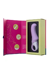 Нереалистичный вибратор Satisfyer Vibes Charming Smile, силикон, фиолетовый, 18,7 см.