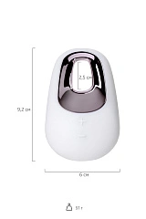 Вибромассажер Satisfyer Layon 5, White temptation, силикон, белый, 9,2 см