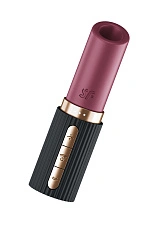 Мини-вибратор с 3D пульсацией Satisfyer Deep Kiss с USB-C зарядкой, силикон, ABS, чёрный, 11,4 см