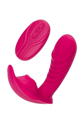 Стимулятор точки G с вакуум-волновой стимуляцией JOS Shani, силикон, розовый, 12 см