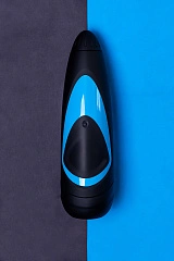 Мастурбатор нереалистичный Satisfyer Men One с регулировкой давления, силикон, чёрный, 25,5 см