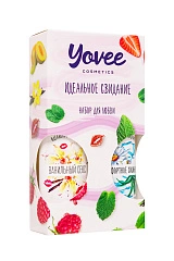 Набор гелей-смазок Yovee для любви вкусовой: ваниль. сливки и увлажняющий алоэ, 2х100мл