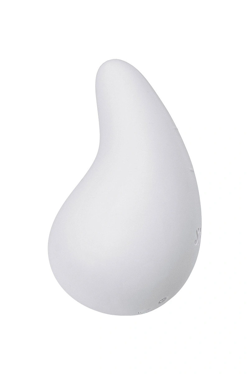 Вибромассажер Satisfyer Dew Drop, силикон, белый, 8,1 см