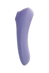 Вакуум-волновой стимулятор клитора Satisfyer Dual Pleasure Connect App, силикон, сиреневый, 17,9 см