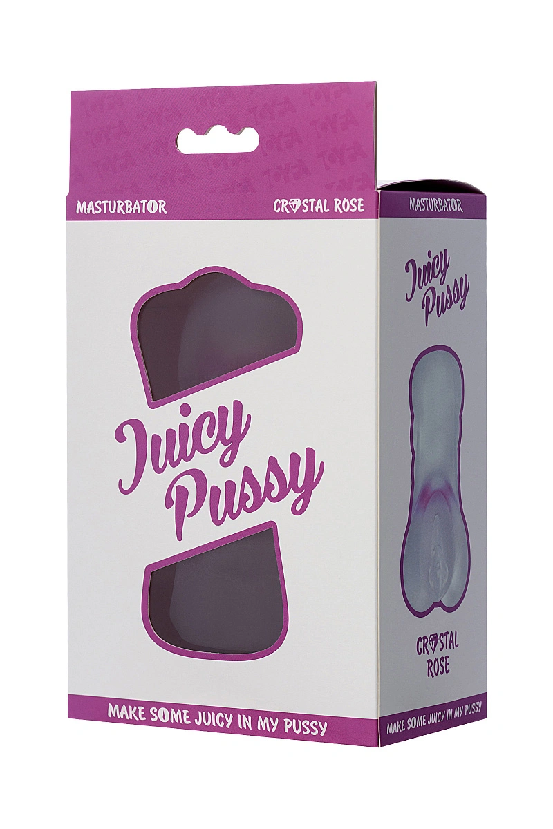 Мастурбатор реалистичный Juicy Pussy by TOYFA Crystal Rose, TPE, 14 см