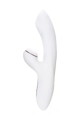 Вибратор Satisfyer Pro+ G-Spot, с вакуум-волновым стимулятором, силикон, белый, 22 см