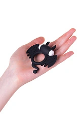 Эрекционное кольцо на член JOS COCKY DEVIL, силикон, черный, 8,5 см