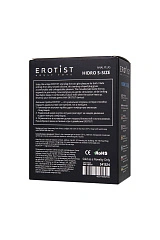 Анальная втулка Erotist Hidro S, силикон, чёрный, 8,5 см