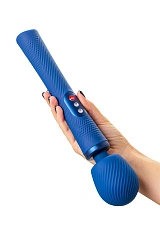 Вибромассажер Fun Factory VIM VIBRATING WAND, силикон, синий, 31,3 см