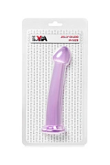 Нереалистичный фаллоимитатор Jelly Dildo M Toyfa Basic, TPE, фиолетовый, 18 см