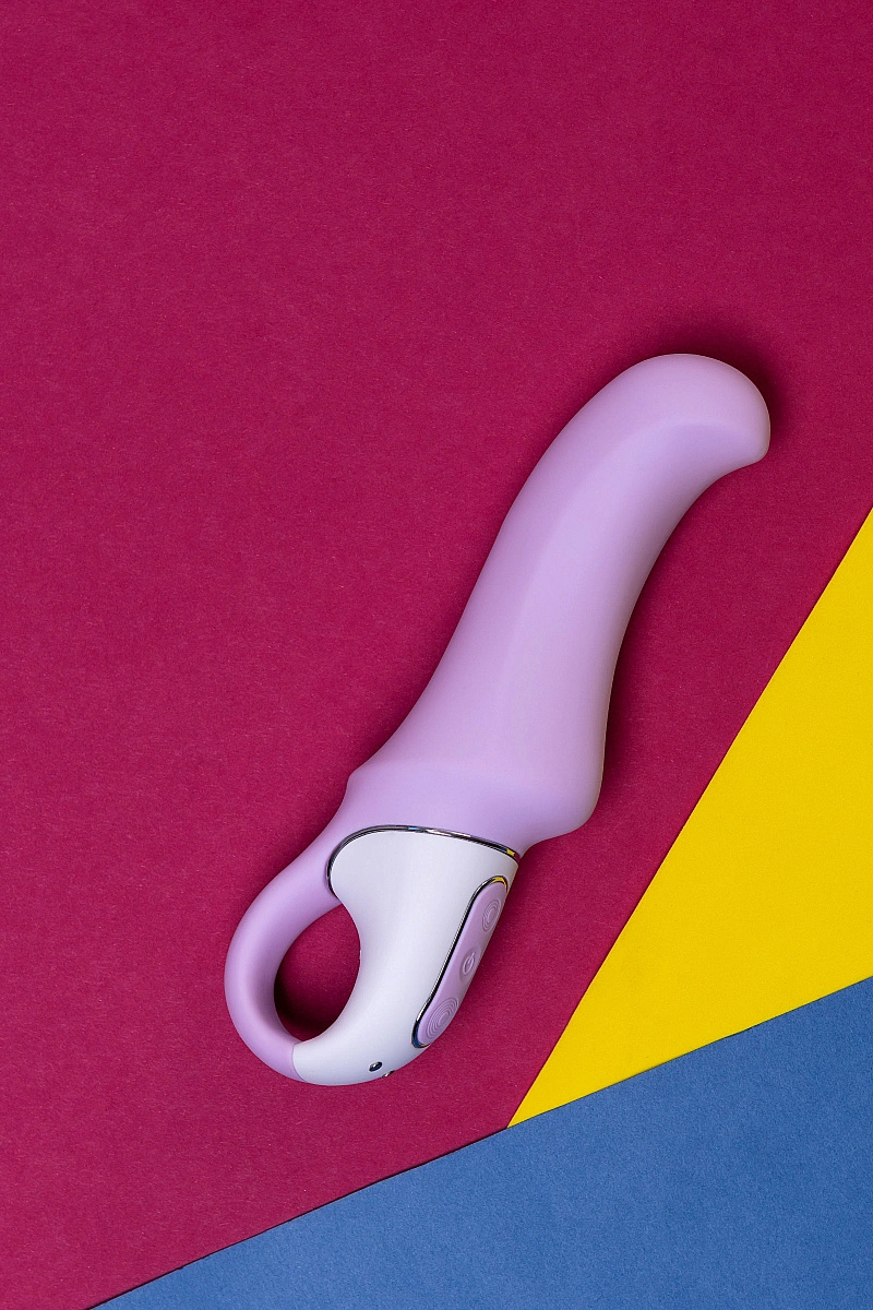 Нереалистичный вибратор Satisfyer Vibes Charming Smile, силикон, фиолетовый, 18,7 см.