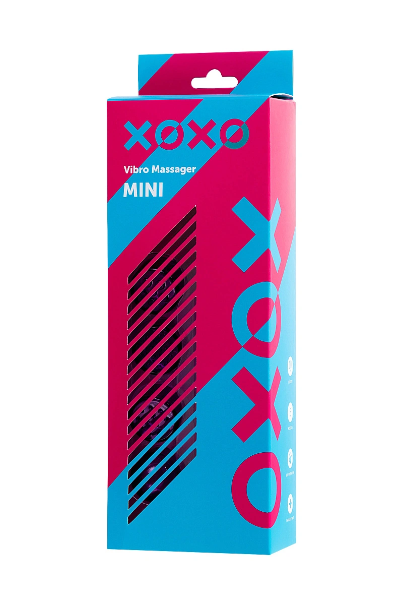 Вибромассажер XOXO MINI, ABS пластик, фиолетовый, 10 см