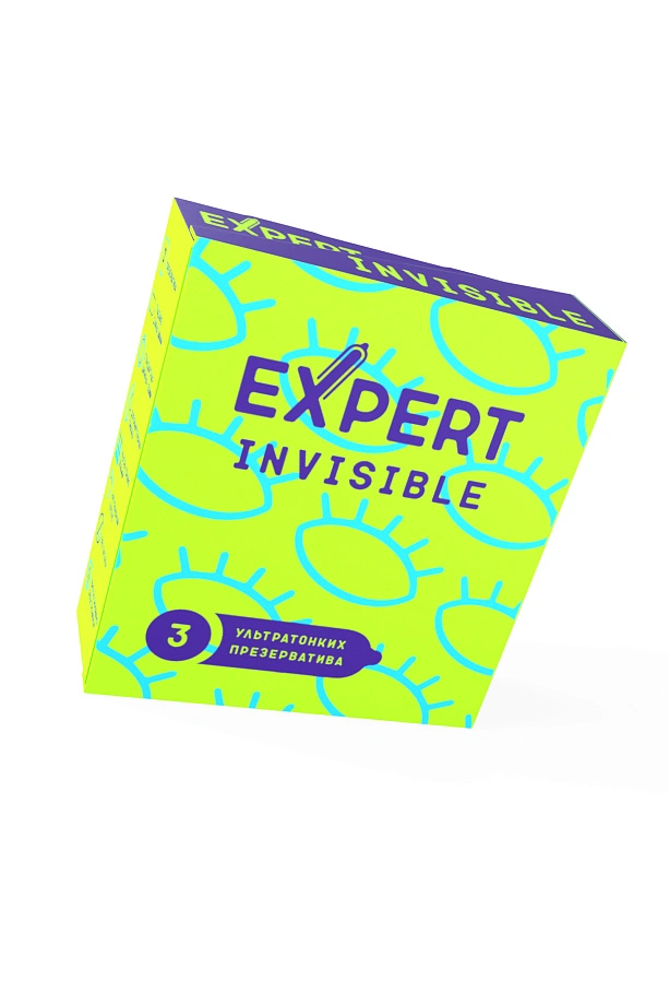 Презервативы EXPERT Invisible, ультратонкие, 3шт